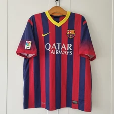 Barcelona 2013/14 Mens Home Short Sleeve Shirt. See Description Size XL