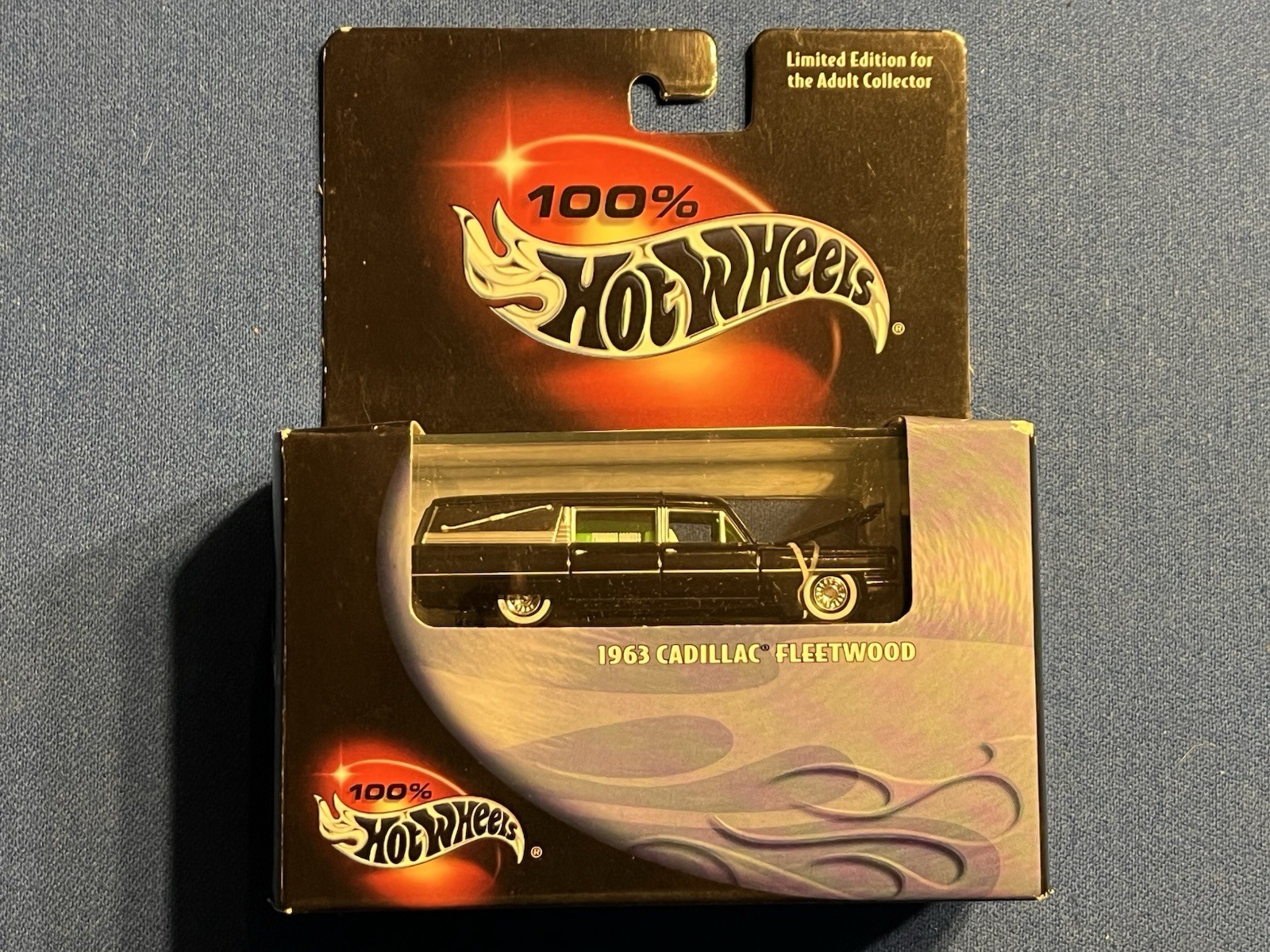 100% Hot Wheels 1963 Cadillac Fleetwood Hearse Limited Edition Diecast Car NEW