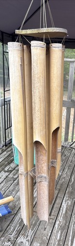 Vintage Bamboo Wind Chime Very Large