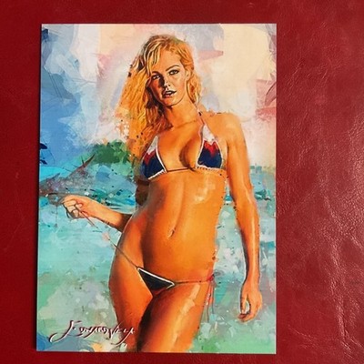 Art Card Limited Edward Vela Signed ''You Pick'' Super Models Singers Actors Sexy
