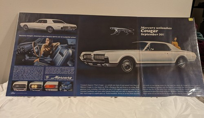 #ad Original Mercury 1967 quot;Cougar untamed excellencequot; Paper Ad $15.99