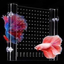 Acrylic Aquarium Fish Tank Divider Adjustable Isolation Board 20Gal 11x11 Inch