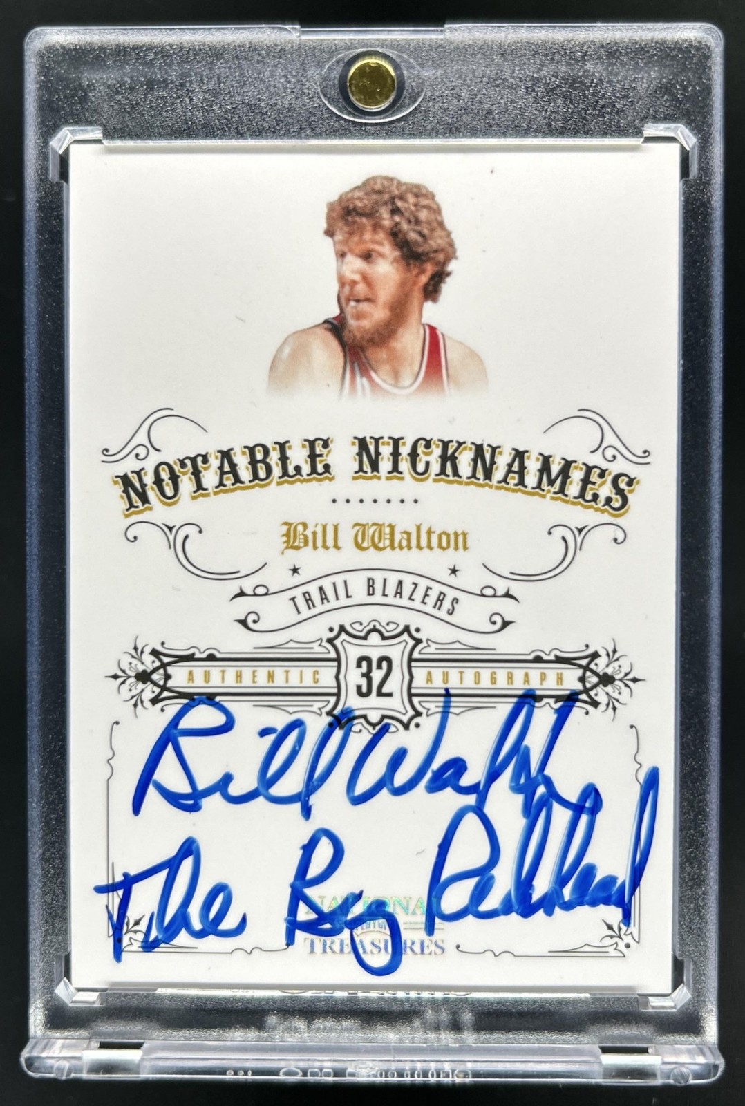 2009-10 National Treasures Bill Walton Notable Nicknames Auto Autograph #/99