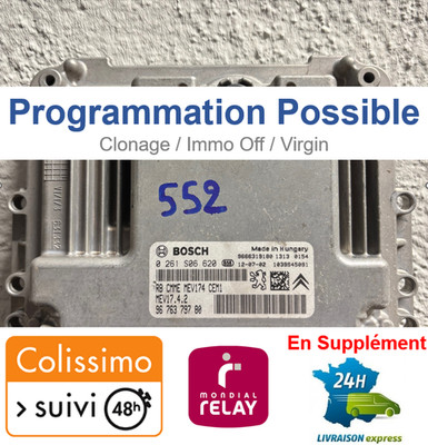 C552 Engine Calculator BOSCH MEV17.4.2 0261S06620 PEUGEOT 1.4 1.6 VTI C3 207