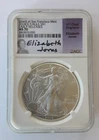 2014-(W) NGC MS70 SILVER EAGLE ELIZABETH JONES SIGNED EARLY RELEASES