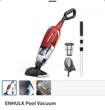 Pool Vacuum for above Ground Pool, 2025 Upgraded Pool Vacuum with a Telescopic P
