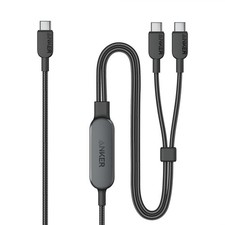 Anker Cable,6FT 2-in-1 USB C to C Cable 140W Max,Fast Charging 6FT, Black