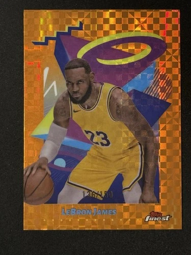 2024 Topps Finest Basketball Orange X-Fractor LeBron James #239 PSA 9