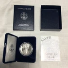 1996 P American Silver Eagle Proof  ● Box and COA and Clamshell ● 1 troy ounce