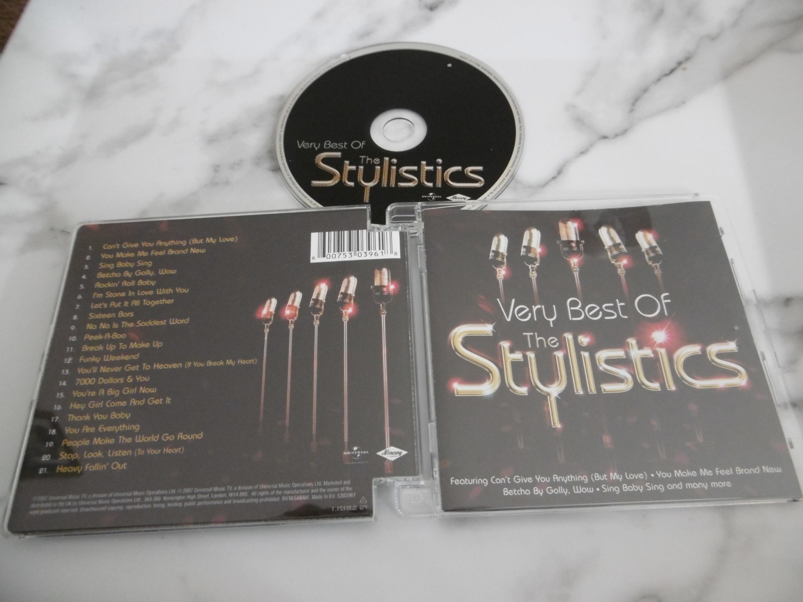 THE STYLISTICS VERY BEST OF HITS CD BETCHA BY GOLLY WOW CAN'T GIVE YOU ANYTHING
