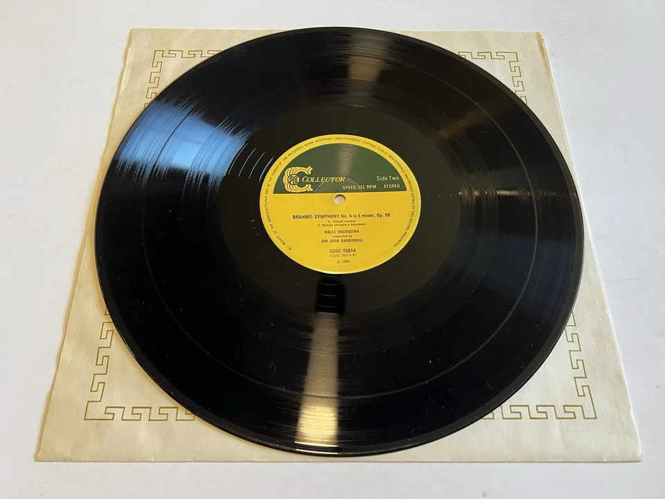 Brahms • Symphony No.4 • Hallé Orchestra • Barbirolli • EX Vinyl/Inlays • EX Cov Foto 4 de 4