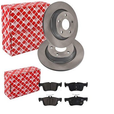 FEBI BREMSSCHEIBEN 271mm + BELÄGE HINTEN passend für FORD FOCUS 4 IV