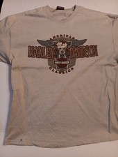 2000 Y2K Harley-Davidson T-Shirt Size XL 2 Stains Looney Tunes Taz Yosemite TX