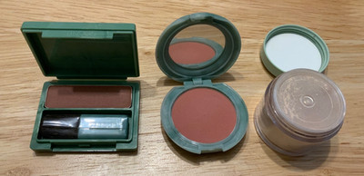 3 Clinique Powder Blusher & Gentle Light Powder Lot Glow Honey Blush Silk Bronze