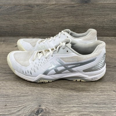 ASICS GEL Challenger Sneakers Shoes Women's Size 9 US White Silver 1042A041-113
