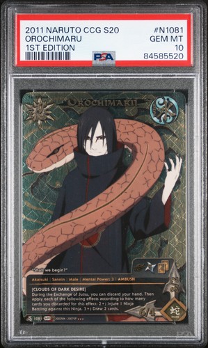 Naruto Orochimaru Naruto S20 Tales Of The Gallant Sage N1081 1st Edition PSA 10