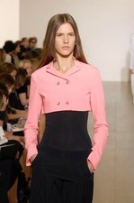 JIL SANDER BY RAF SIMONS SS2008 Cropped Jacket Size 36 Pink
