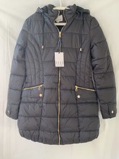 ELLE Women’s Padded Jacket Black Size 8 New With Tags Material Nylon & Polyester