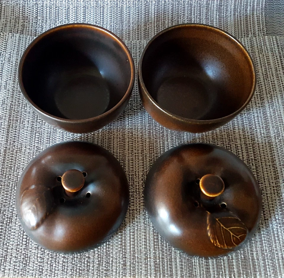 2 Stück APFELBRÄTER von FRIESLAND/Melitta Katengeschirr braun - Bild 2 von 4