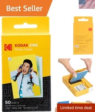 50-Pack 2x3  ZINK Photo Paper - Perfect for Vibrant Home Memories