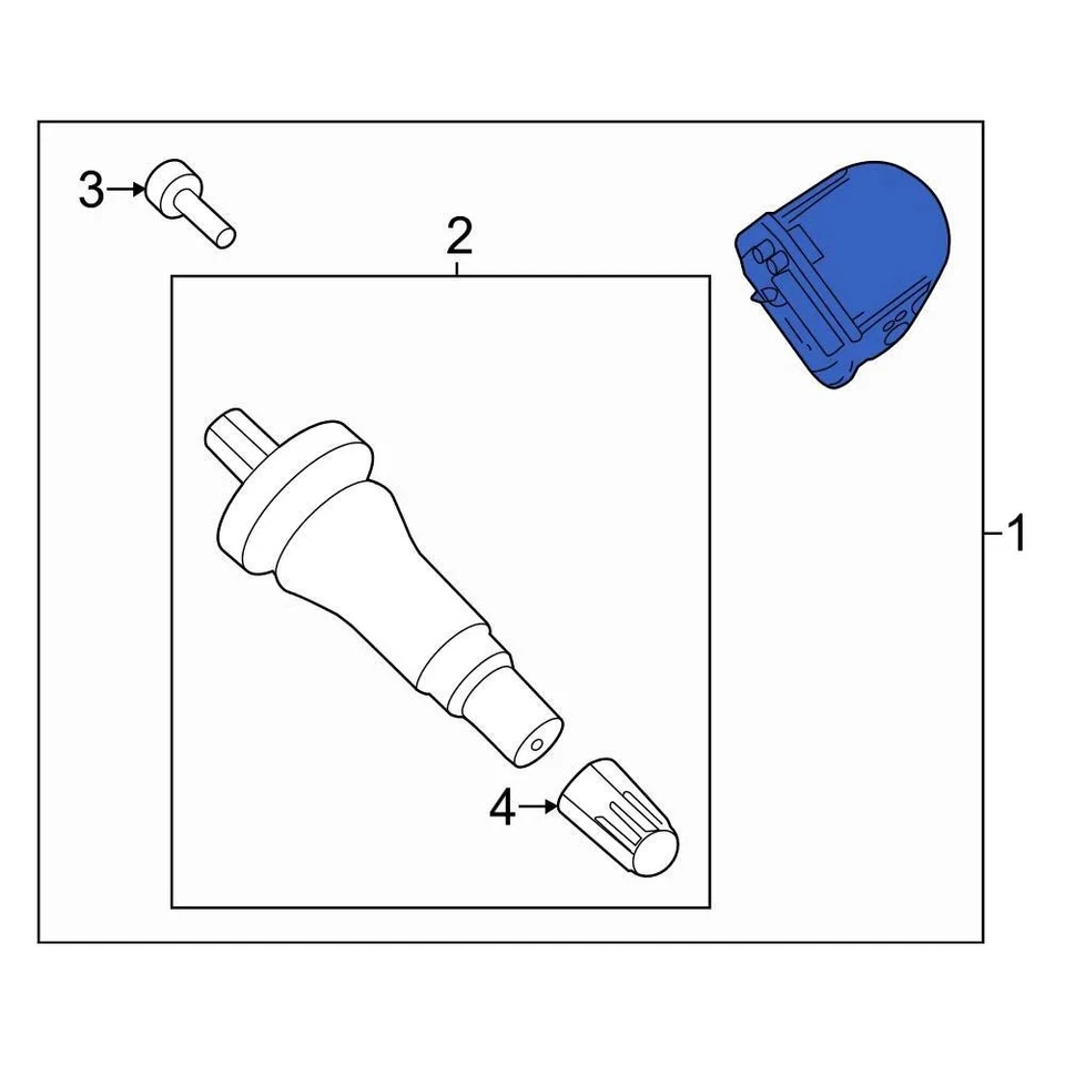 For Ford Ranger 19-21 Ford Tire Pressure Monitoring System TPMS Sensor Foto 2 de 4