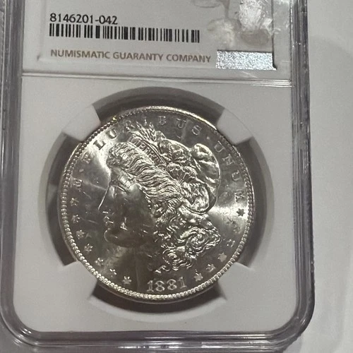 1881 S Morgan Silver Dollar MS62 NGC S223