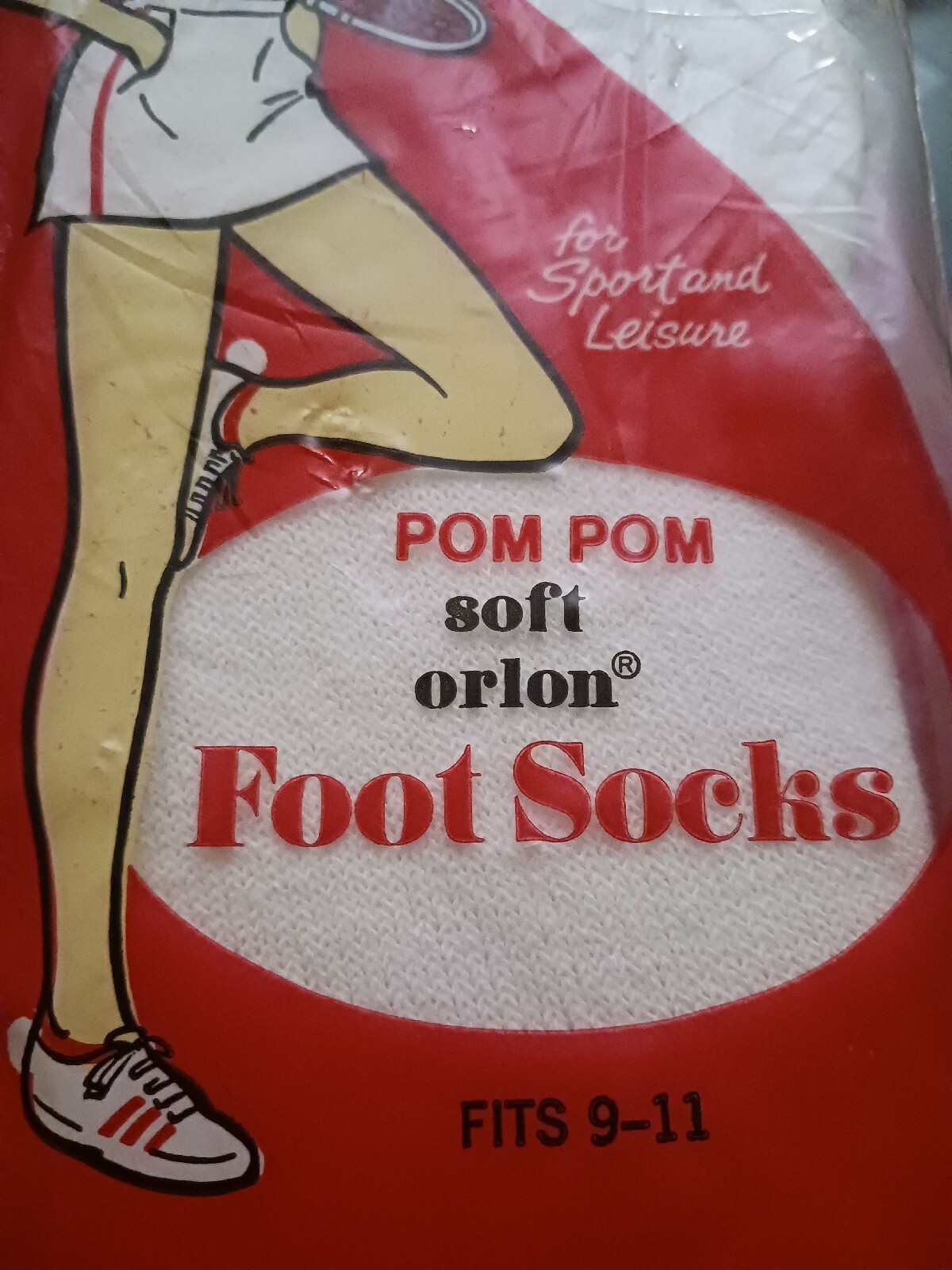 Vintage Pom Pom Soft Orlon Socks Size 911 White eBay