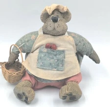Russ Berrie & Co. The Country Folks Vintage Mrs. Allspice Bear Shelf Sitter 2177
