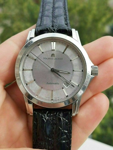 MAURICE LACROIX PT6048 AUTOMATIC DATE MENS 40mm SAPPHIRE GLASS SWISS  SREVICED | eBay