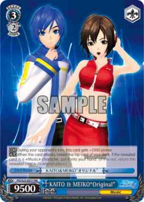 Weiß Schwarz Hatsune Miku PD/S22-E077 Kaito Meiko Karte TCG Manga Anime Englisch