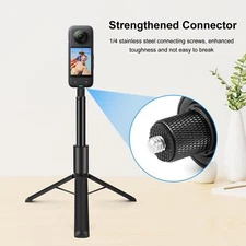 PULUZ 4FT Retractable Invisible Selfie Stick with Tripod For Insta360 X4 / X3 US