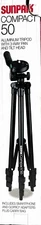 Sunpak TravelMate 50/B 50" Tripod for Cameras Smartphones and GoPro - Black