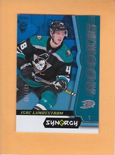 2018-19 UPPER DECK SYNERGY ISAC LUNDESTROM ROOKIE /799 BLUE #61 ANAHEIM DUCKS A1