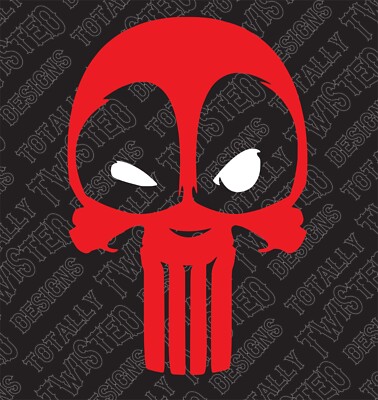 DEADPOOL Circle Logo Inside Outside Car Laptop PC VINYL DECAL