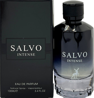 MAISON ALHAMBRA SALVO INTENSE EAU DE PARFUM SPRAY FOR MEN 3.4 Oz / 100 ml NEW!!!