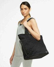 Women's Nike One Luxe Training Bag Stone Black Fitness Gym Tote Cv0058-010 New