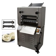 110V Commercial Dough Roller Vertical Noodle Machine 1&2mm Cutter 11.4" 2.2KW