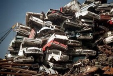 1966 AUTOMOBILE JUNK YARD Photo Old Cars (185-x)