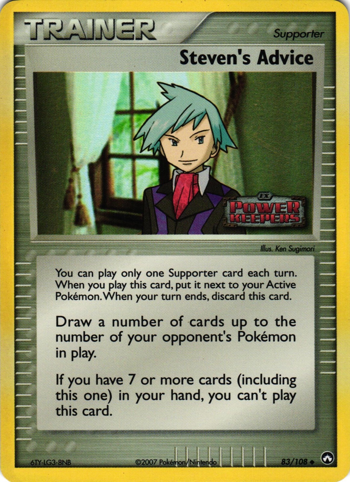 Pokémon TCG Steven's Advice 83/108 Power Keeper Reverse Holo Stamped NM