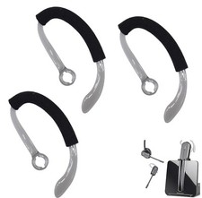 3 pcs Large Earhook w/ Sleeve Cover for Plantronics SAVI CS540 W740 W745 W440