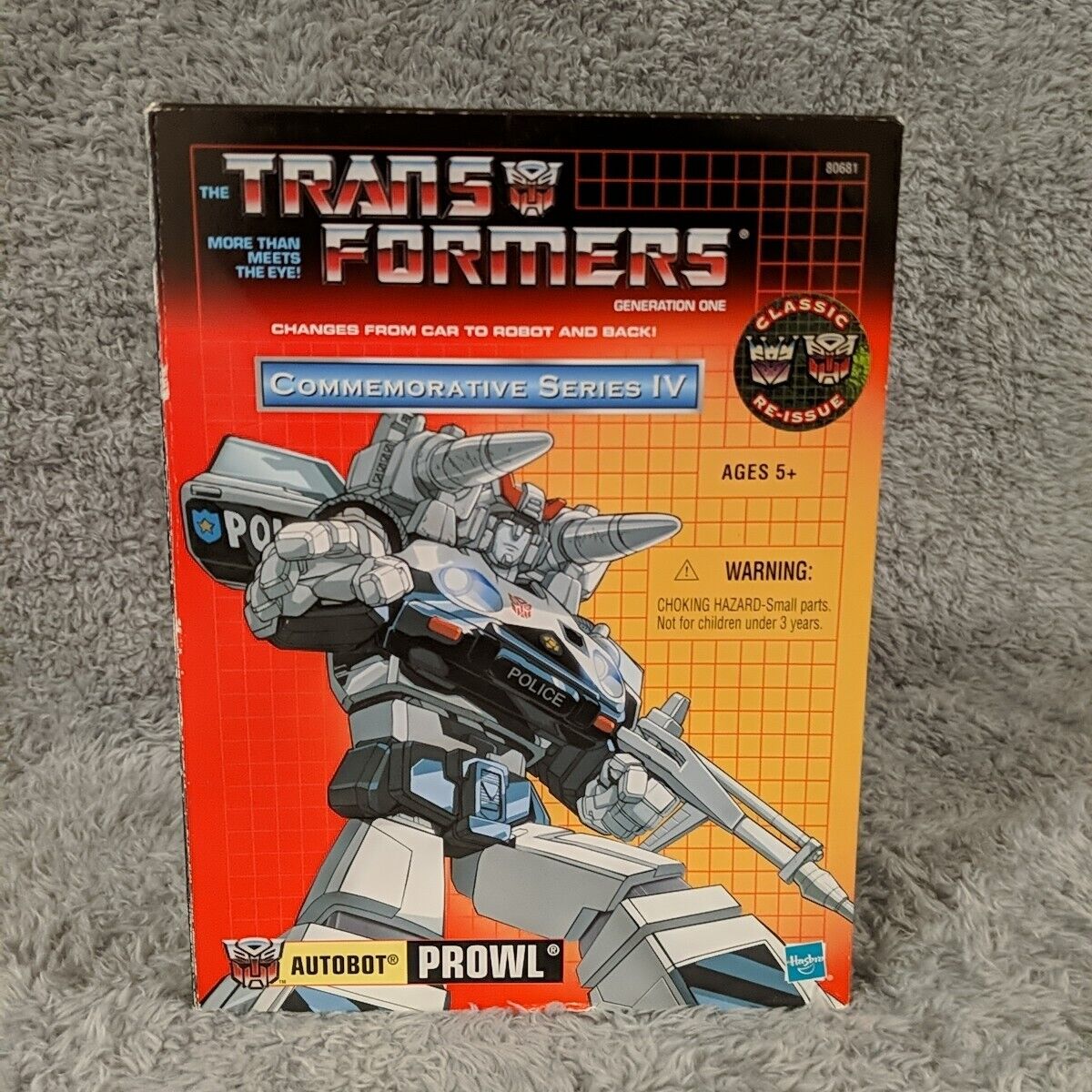Hasbro Transformers G1 Commemorative Series IV Prowl Reissue Action Figure
