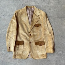 Vintage Tan Brown Suede JCPenney s Blazer Sports Coat