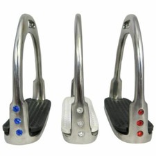 BOH Reitpferd Reiten Aluminium Damen Kristall Strass M&auml;dchen Steigb&uuml;gel