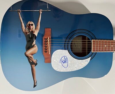 Miley Cyrus JSA Guitar Autograph Signed Acoustic Guitar | eBay