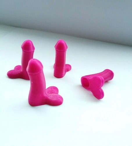 Novelty Car Bike Tyre Willy Penis Dick Valve Dust Caps Pack Of 4, Next day post - Picture 3 of 6