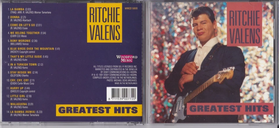 Greatest Hits from Ritchie Valens (CD, 1991, Woodford Music) Foto 2 de 2