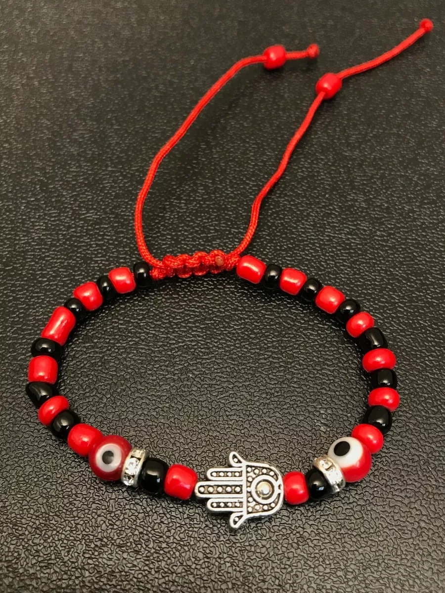 Red and sale black beads protection