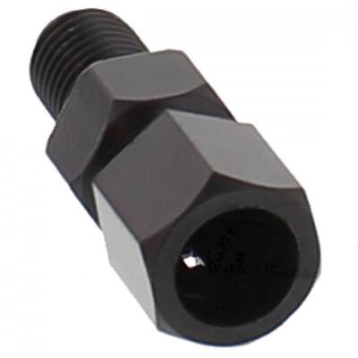 Spiegeladapter Klemmstück von 10 mm ohne Gewinde auf M10 X 1.25 Rechtsgewinde