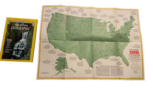 National Geographic July 1977 Turkey, New Guinea, Wild & Scenic Rivers - Map - Picture 1 of 2