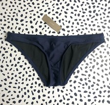 J. Crew low rise bikini bottoms K4845 low rider hipster swim Navy Cheeky L NEW